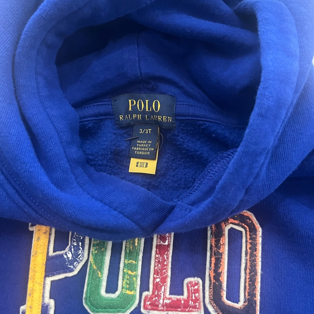 Polo by Ralph Lauren Blue Kids Hoodie Matching Set Boys 3T - Picture 3 of 6